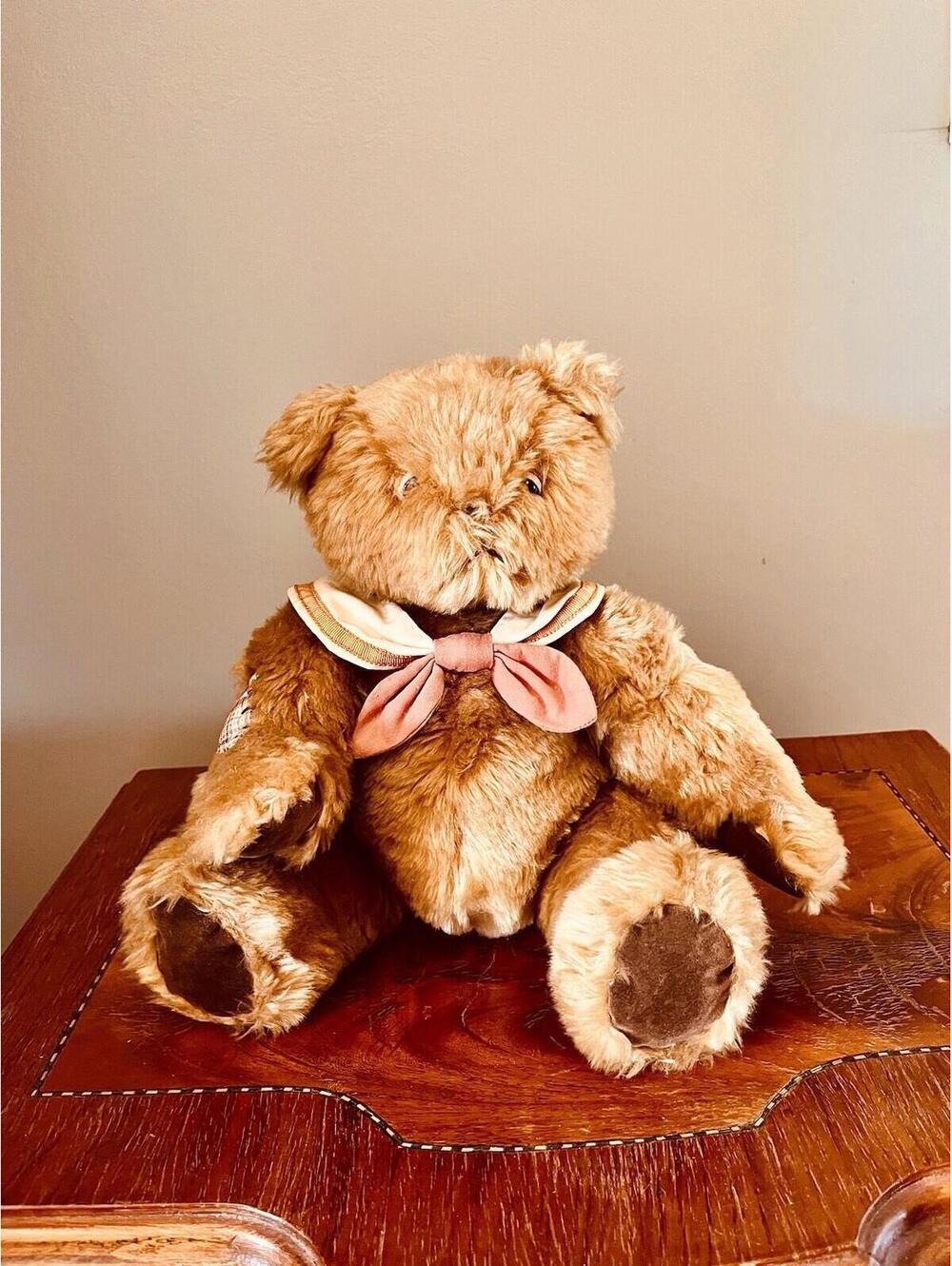 Vintage Cherished Teddies Norman Jointed Teddy Bear 14” Priscilla Hillman 1993